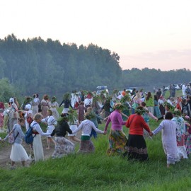 Праздник Ивана Купала на Рижском взморье, Латвия, Рига. Июнь