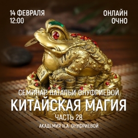 Приглашаем 14 февраля (среда) на семинар Академии с Натальей Онуфриевой